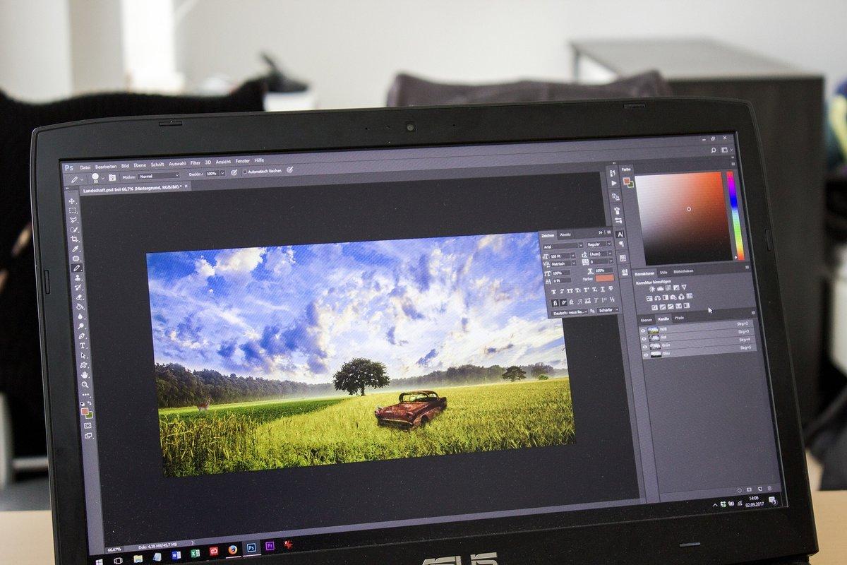 Adobe Photoshop – pc portable retouche photo