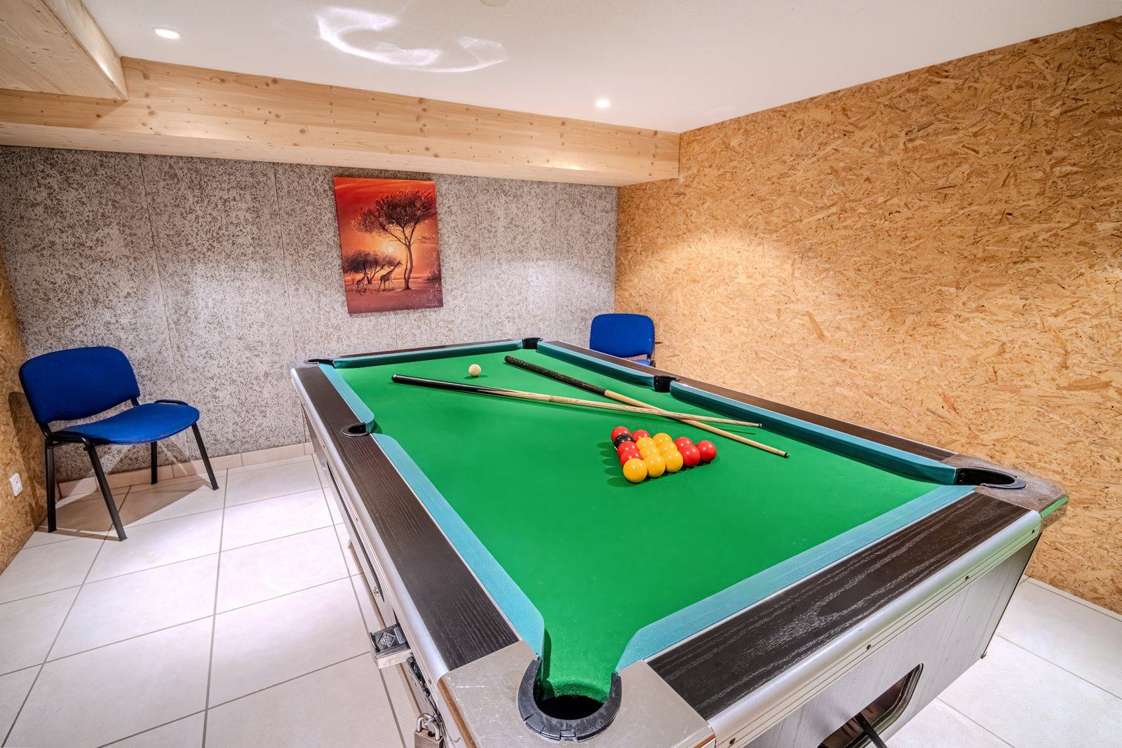 Salle de billard, espace jeux de l’hôtel — Métabief