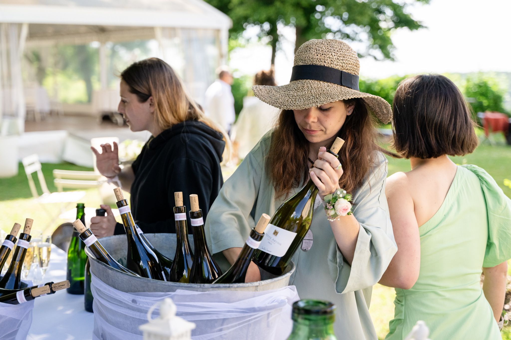 Réception et buffet lors du mariage