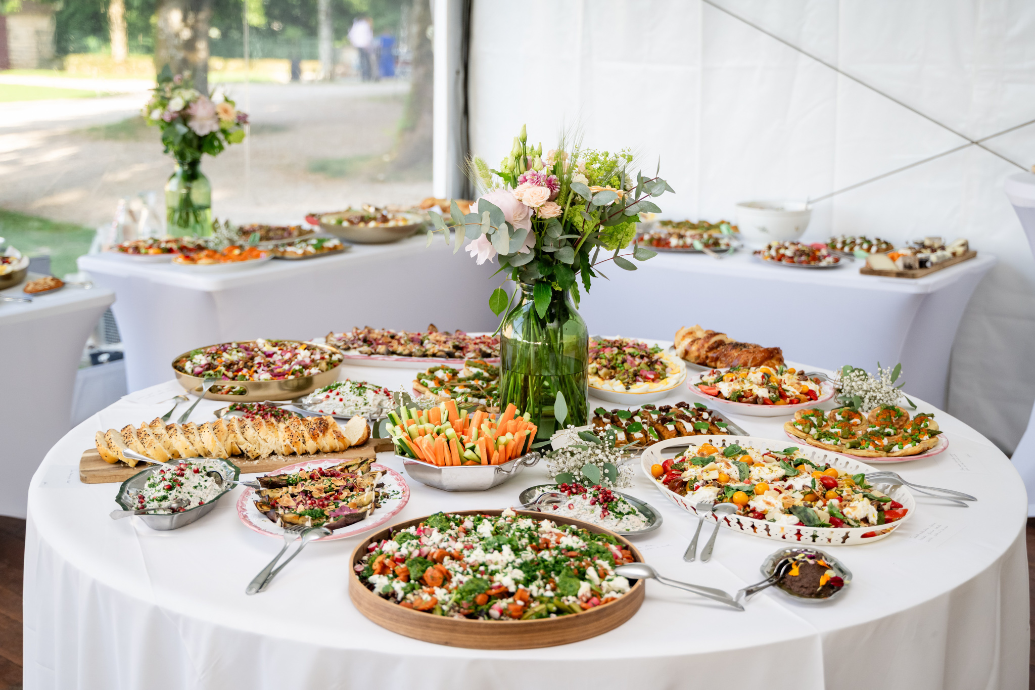 Table de repas de mariage