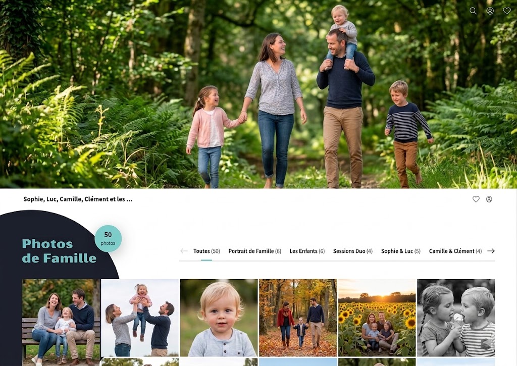 Exemple galerie photos en ligne