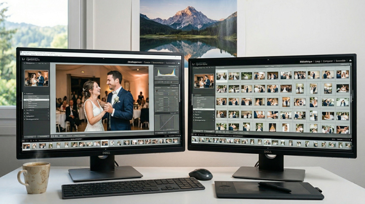 Adobe Lightroom – écrans de traitement photo